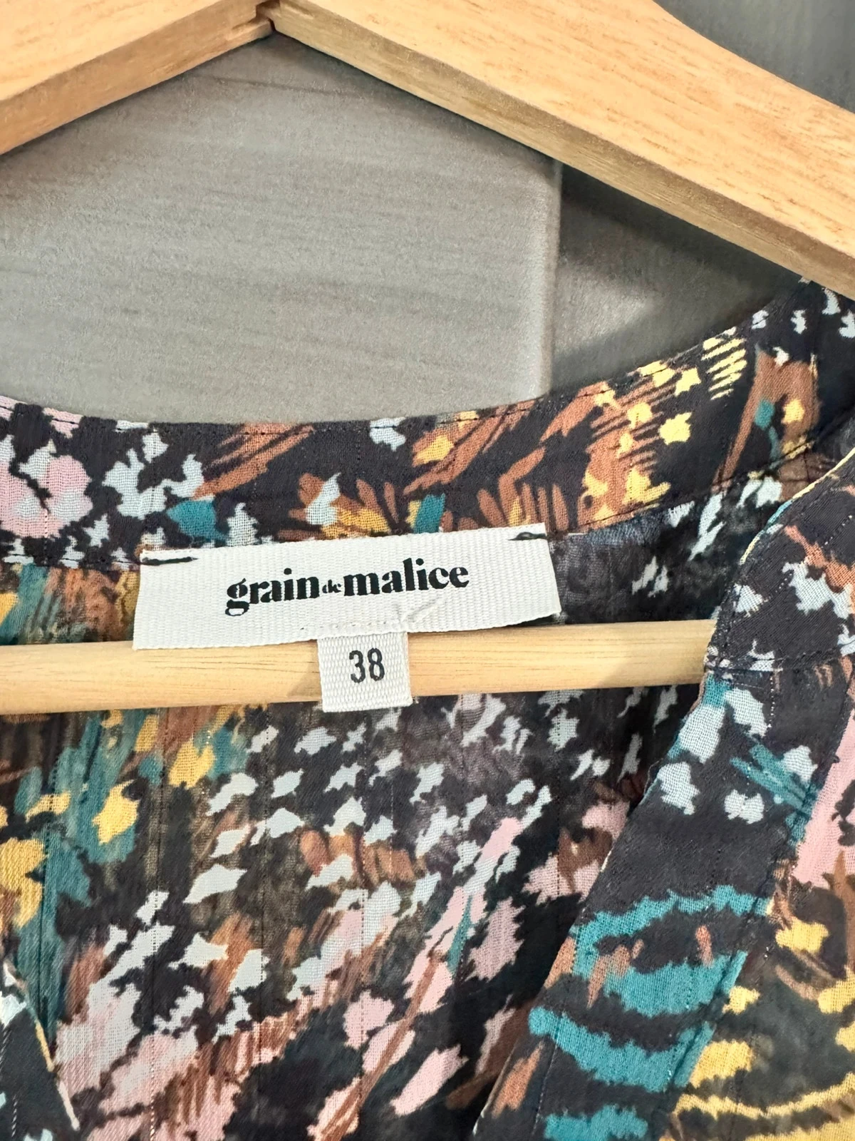 Roupão fluido estampado Gain de Malice - Tamanho 38 – photo 3